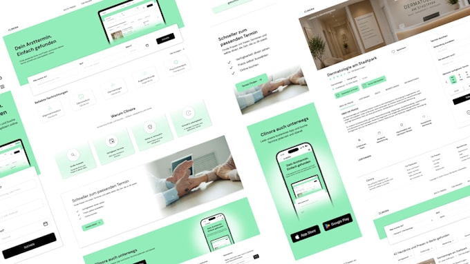 design a modern website UI in figma