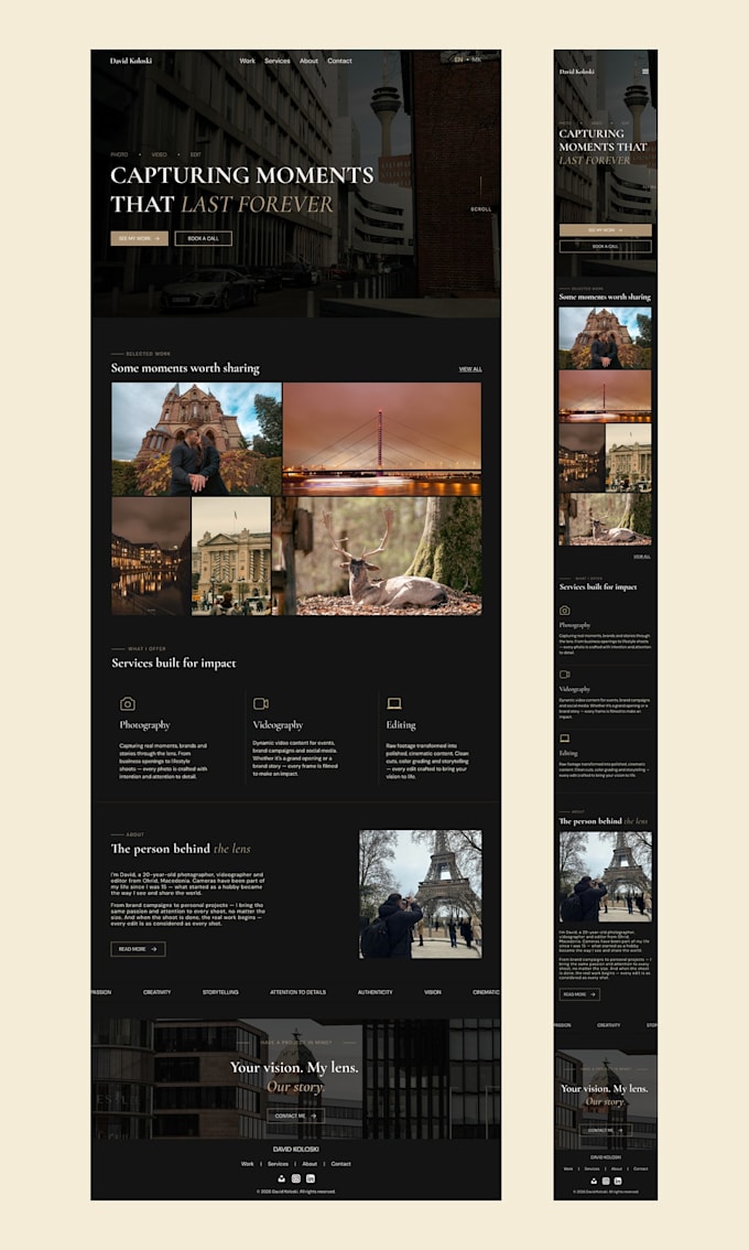 design a modern website UI in figma