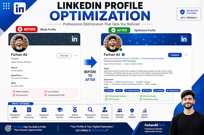 optimize your linkedin profile professionally