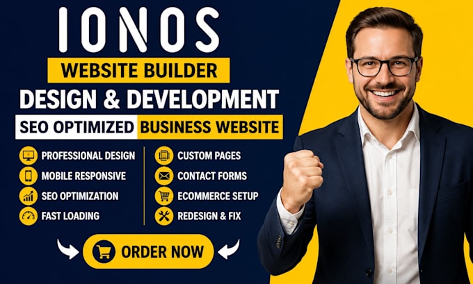 ionos website builder design development SEO optimized ionos business website