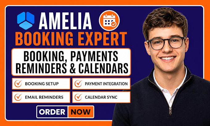 setup amelia wordpress booking payment reminder and calendar