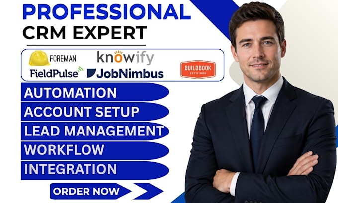 setup contractor foreman jobnimbus workflow buildbook fieldpulse knowify simpro