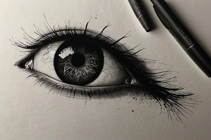 draw a pen illustration