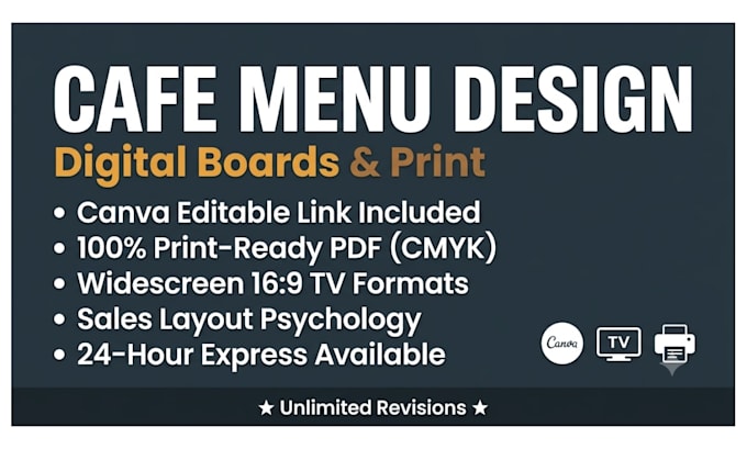 engineer cafe menu digital canva editable menu resturant menu