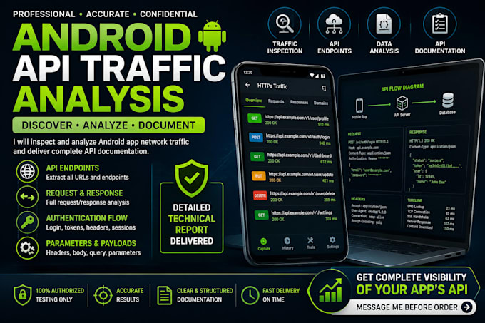inspect android app network traffic and document API endpoints