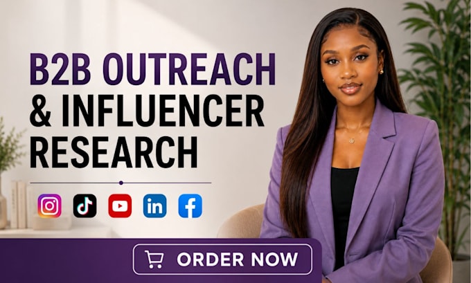 do b2b outreach, influencer research and outreach