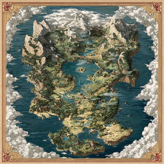 paint a fantasy map