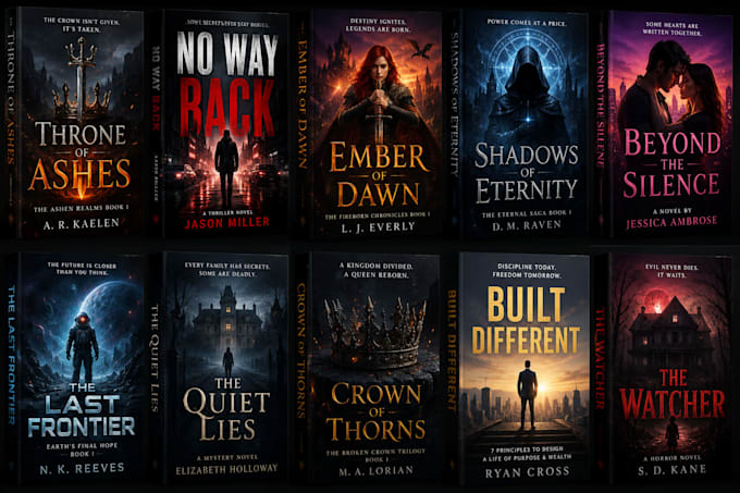 create a professional cinematic ai book cover for your novel
