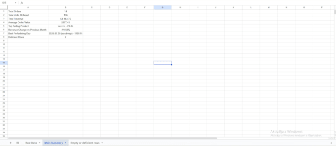 make a monthly google sheets report with email delivery