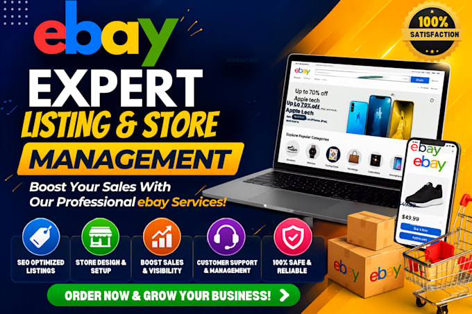 be your virtual assistant for complete ebay store management