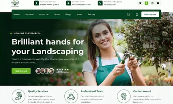 build wix landscaping website tree service website arborist tree care website