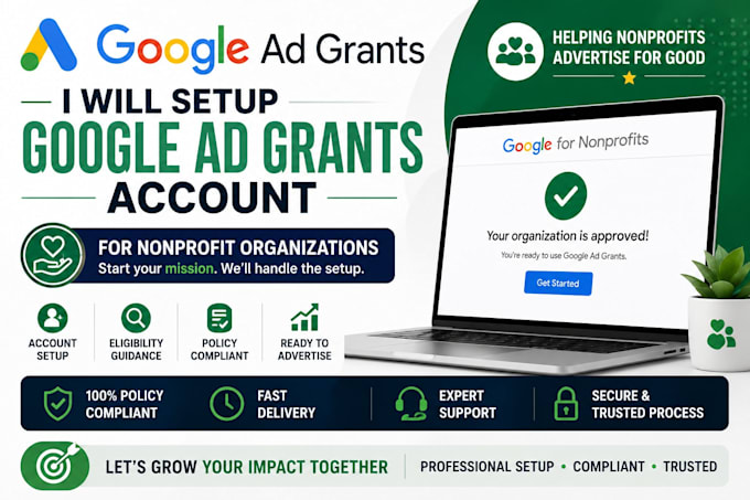 setup google ad grants account for nonprofit organizations