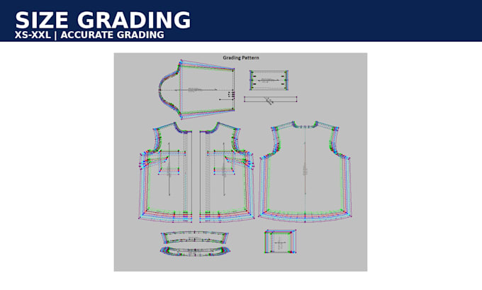 create garment pattern grading marker making and fabric consumption