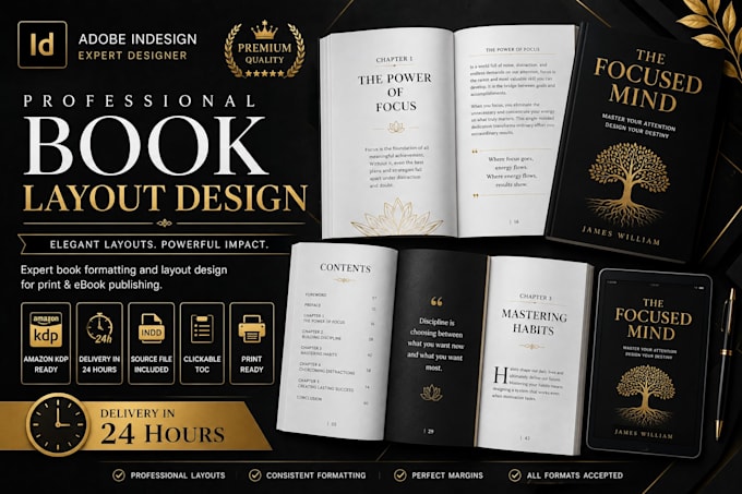 format books and ebooks in adobe indesign for KDP