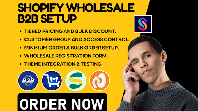 setup shopify wholesaleb2b via sami gorilla clay sparklayer bss b2b ymq snap