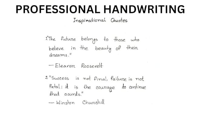 do neat handwriting for your letters, recipes or quotes