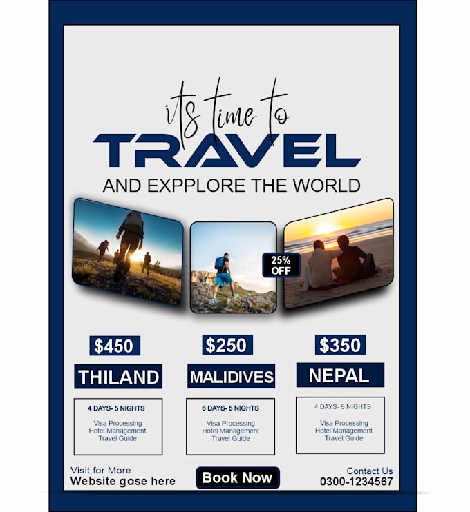 design print ready flyer, poster, brochure or leaflet