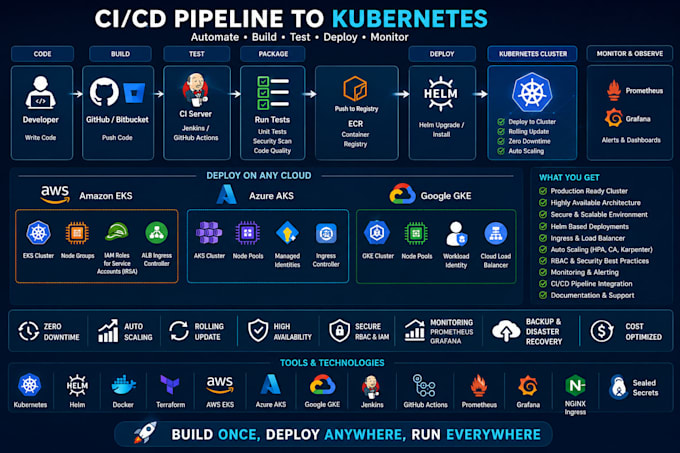 build jenkins github actions gitlab azure devops ci cd pipeline