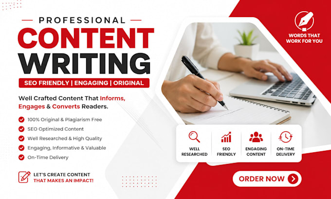 write video script, SEO blog posts, articles
