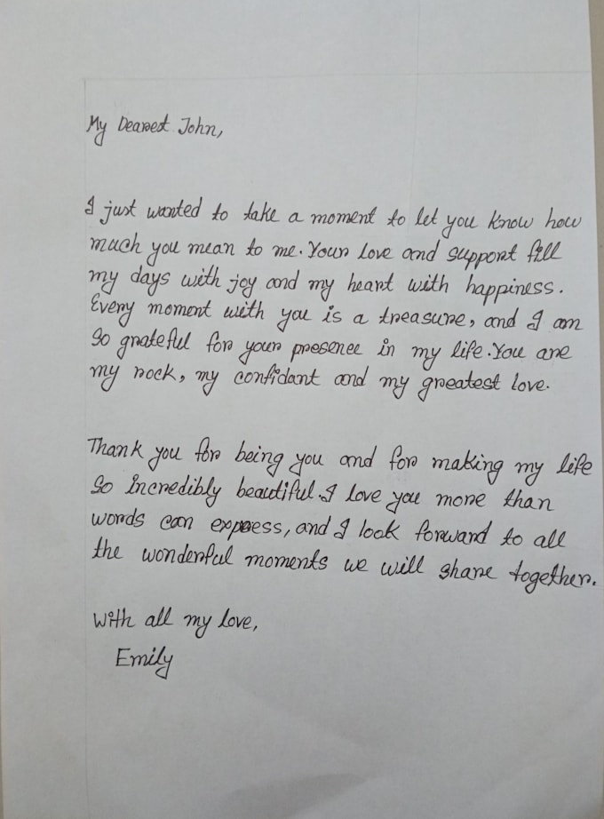 write anything with my beautiful handwriting