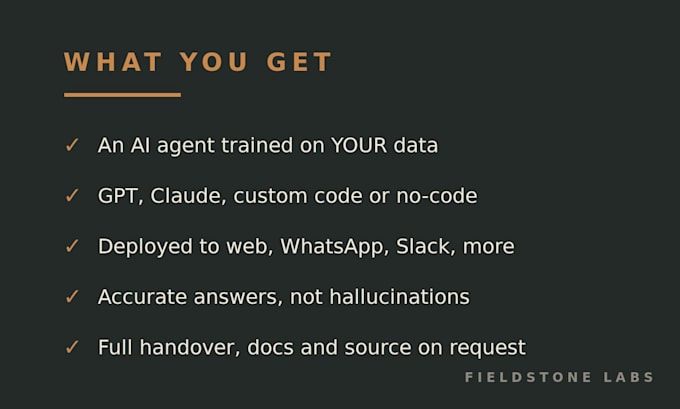 build a custom ai chatbot, agent or automation