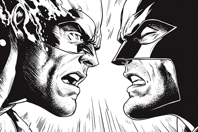 comic book illustration with comic book