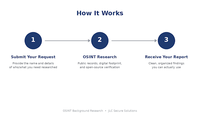 conduct a professional osint background research report