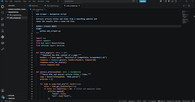build python automation scripts for your business