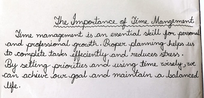 create neat handwritten notes