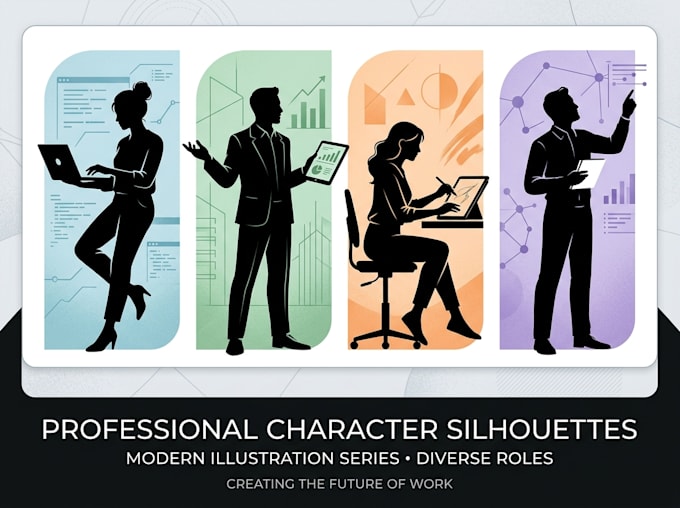 make awesome professional silhouette illustration