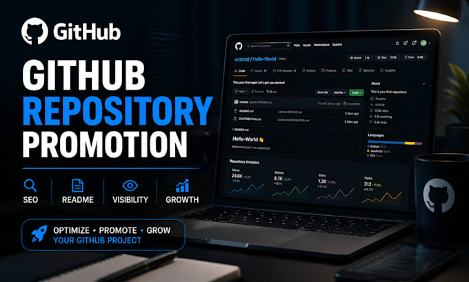 promote your github repository, increase visibility and improve github presence