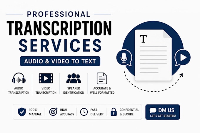 do professional audio and video transcription