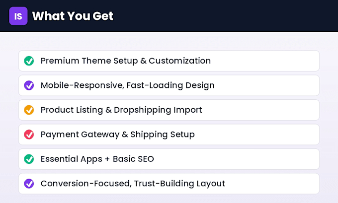 design and build a professional shopify drop shipping store website