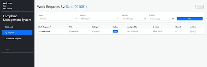 develop a custom PHP mysql web application