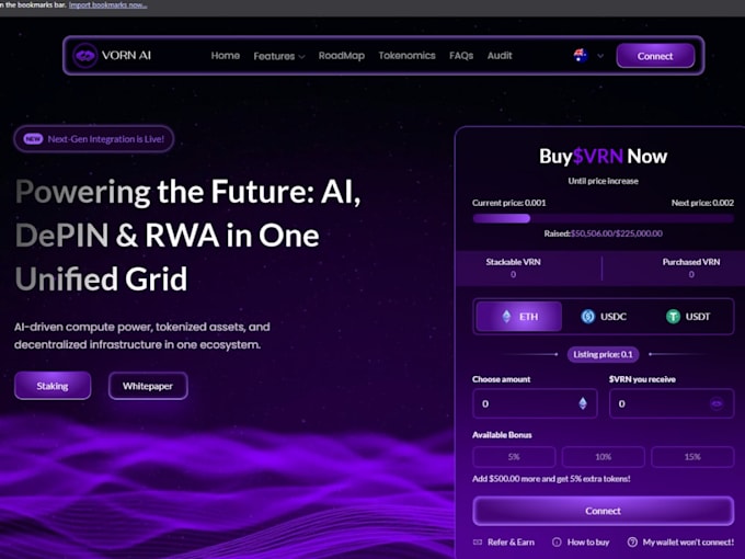 do ai web application, software development, full stack website developme