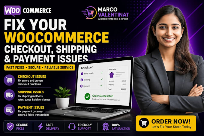fix your woocommerce checkout, shipping and payment issues