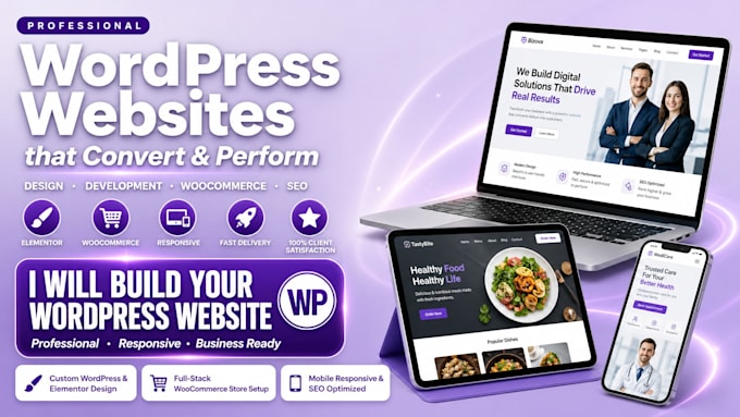 create a responsive wordpress website for your business