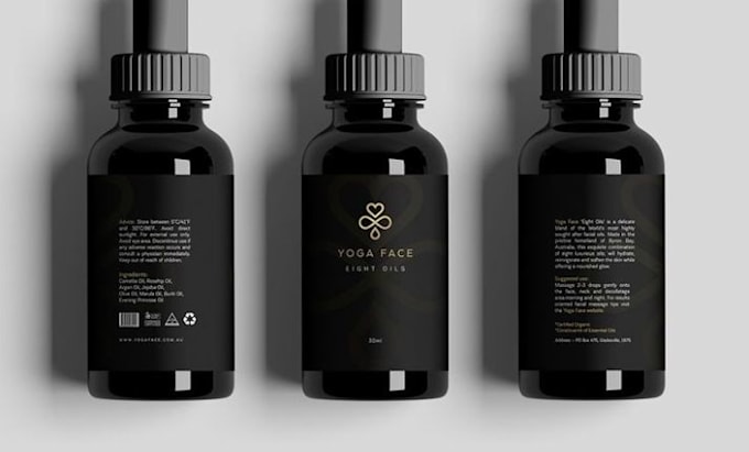 create peptide label design, vial label and 3d product packaging