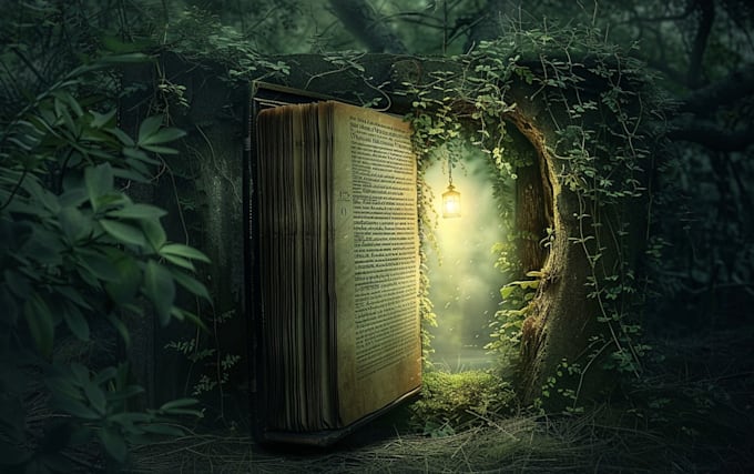 design fantasy book cover, paperback cover,