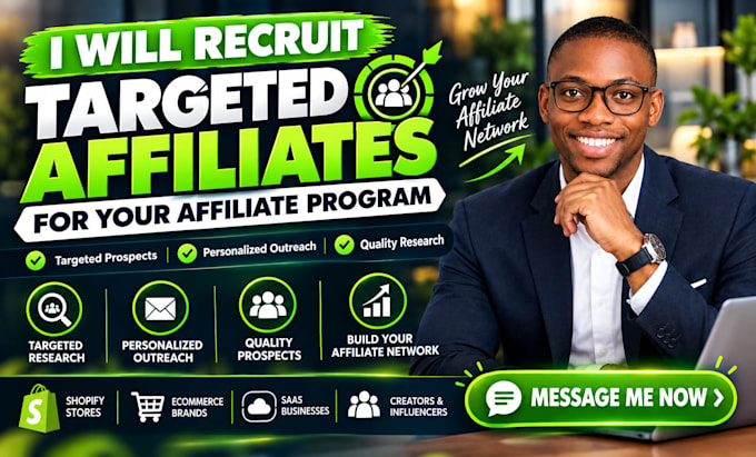 recruit targeted affiliates for your affiliate program