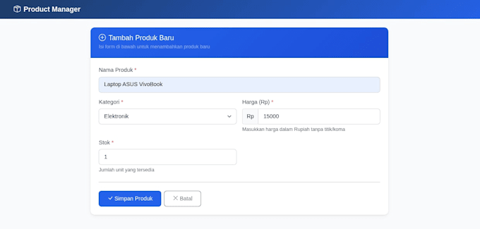 build a simple crud web application using PHP and mysql