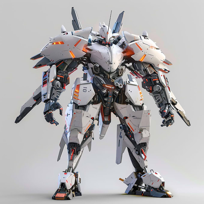 create custom mecha robot art