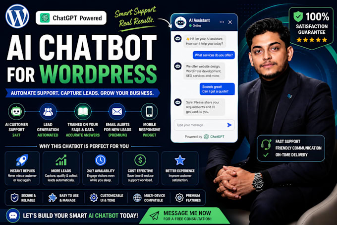 build a custom chatgpt ai chatbot for your wordpress website
