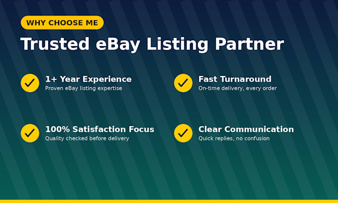 do professional ebay product listing and store optimization