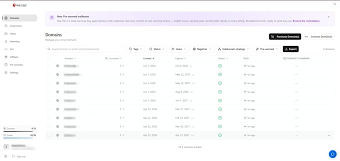 setup cold email and fix email deliverability with warmup