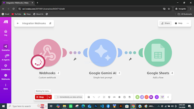 build ai caption generator automation with makecom and gemini