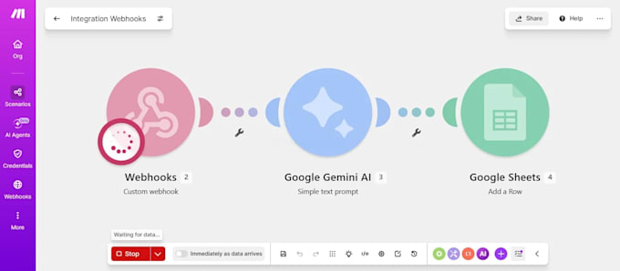 build ai caption generator automation with makecom and gemini