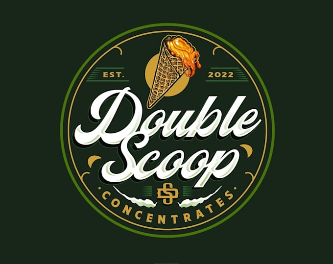 create creative and good looking ice cream logo design