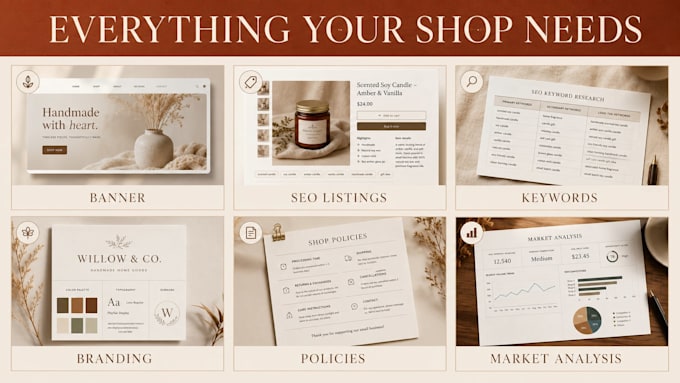 set up and optimize your complete etsy shop