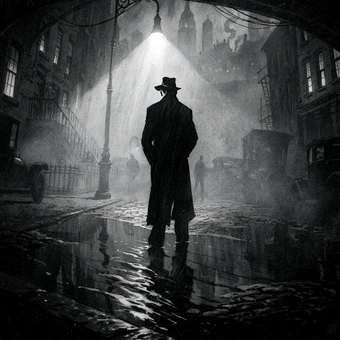 make noir, horror and dark comic book art and illustrations